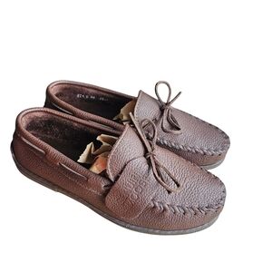 Brown Leather Moccasins